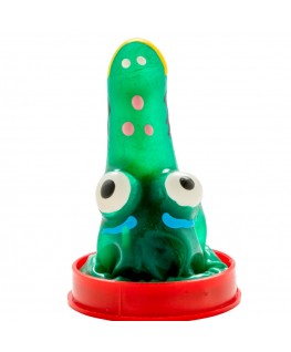 CONDOMERIE - PRESERVATIVI NOVITÀ DIPINTI A MANO MODELLO COCCODRILLO 1