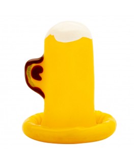 CONDOMERIE - PRESERVATIVI NOVITÀ DIPINTI A MANO BICCHIERE DI BIRRA
