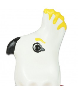 CONDOMERIE - PRESERVATIVI NOVITÀ DIPINTI A MANO PAPPAGALLO BIANCO