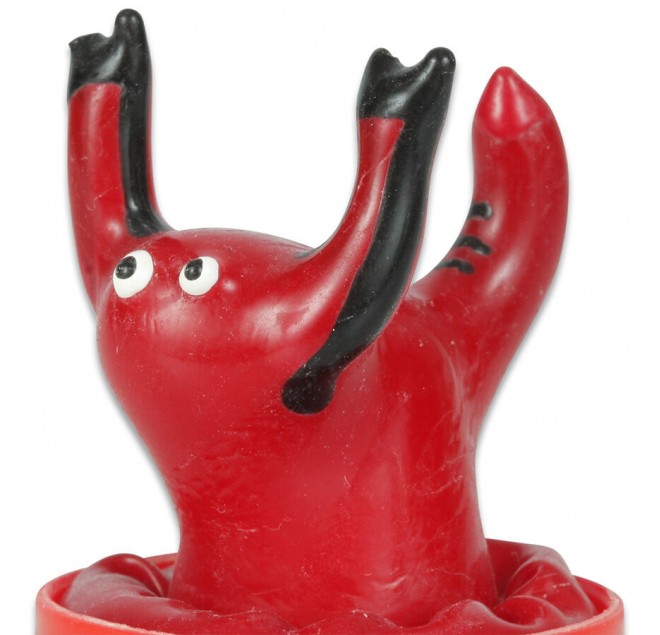 CONDOMERIE - PRESERVATIVI NOVITÀ DIPINTI A MANO SCORPIONE ROSSO