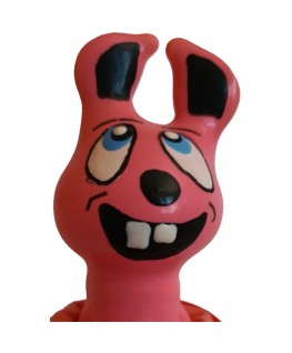 CONDOMERIE - PRESERVATIVI NOVITÀ DIPINTI A MANO LEPRE ROSA CHE RISE