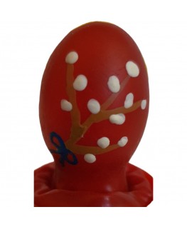 CONDOMERIE - PRESERVATIVI NOVITÀ DIPINTI A MANO ROSSO UOVO DI PASQUA