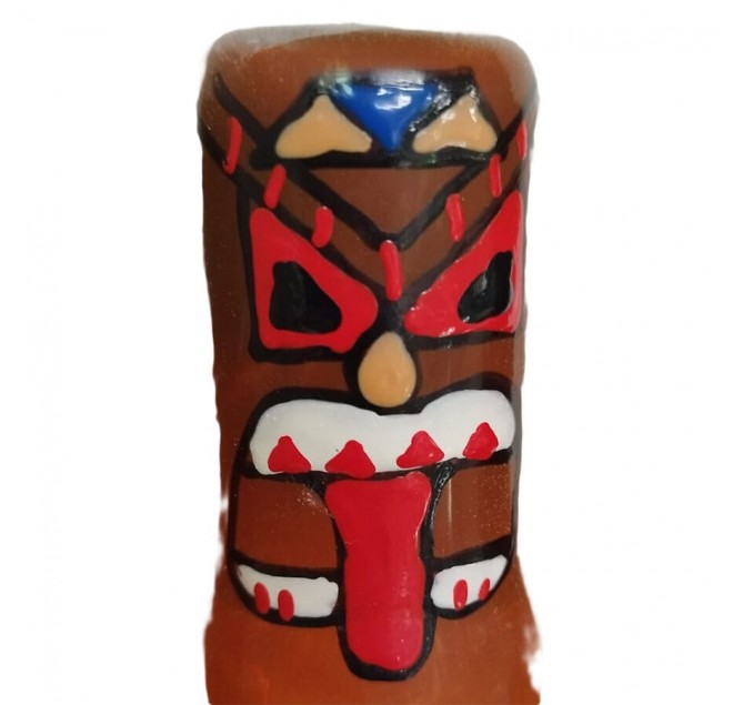 CONDOMERIE - PRESERVATIVI NOVITÀ DIPINTI A MANO TIKI TOTEM-01