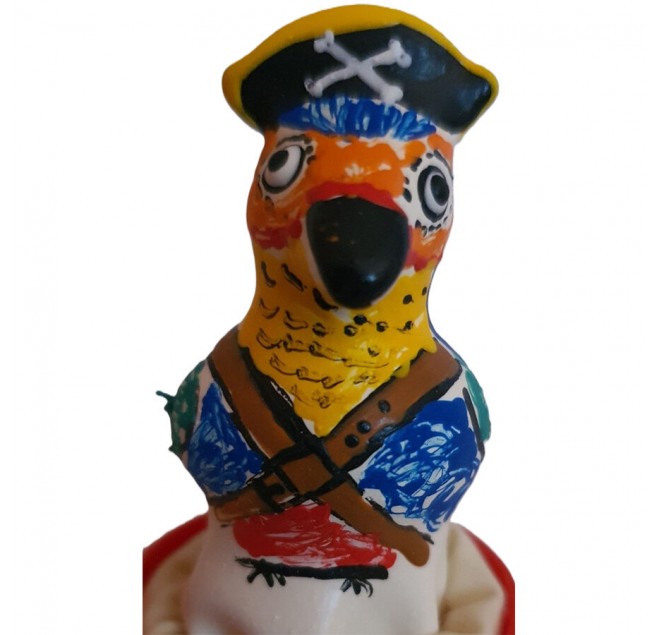 CONDOMERIE - PRESERVATIVI NOVITÀ DIPINTI A MANO CAPITANO PAPPAGALLO