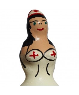 CONDOMERIE - PRESERVATIVI NOVITÀ DIPINTI A MANO INFERMIERA NERI