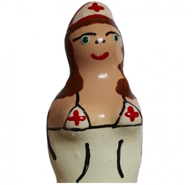 CONDOMERIE - PRESERVATIVI NOVITÀ DIPINTI A MANO INFERMIERA MORENA