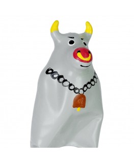 CONDOMERIE - PRESERVATIVI NOVITÀ DIPINTI A MANO MODELLO TORO GRIGIO XL