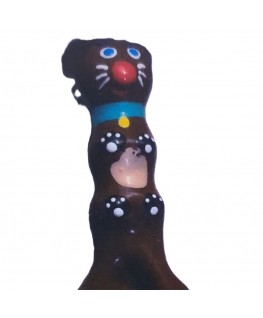 CONDOMERIE - PRESERVATIVI NOVITÀ DIPINTI A MANO BASSOTTO MARRONE XL