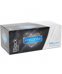 PASANTE - PRESERVATIVI IN VELLUTO NERO SCATOLA DA 144 UNITÀ