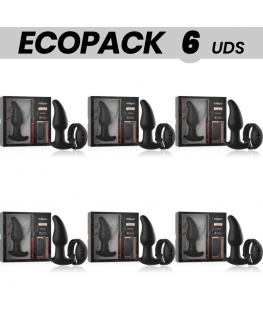 ECOPACK 6 UNIT - ANBIGUO VIBRATORE PLUG ANALE TELECOMANDO WATCHME CON ROTAZIONE DELLE PERLE DI AMADEUS