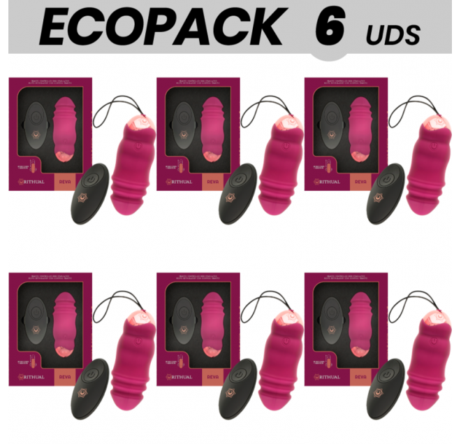 ECOPACK 6 UNIT - RITHUAL REVA EGG TELECOMANDO SISTEMA UP&DOWN + VIBRAZIONE