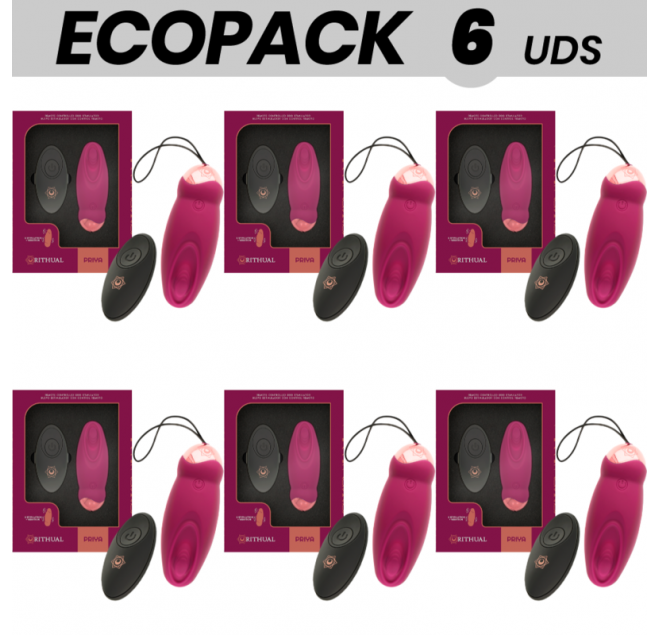 ECOPACK 6 UNIT - RITHUAL PRIYA EGG TELECOMANDO G-SPOT + VIBRAZIONE