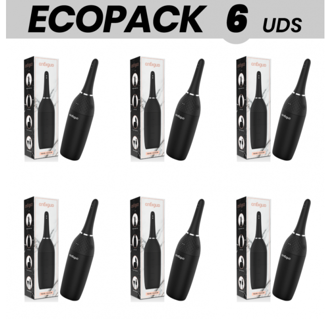 ECOPACK 6 UNIT - ANBIGUO ULTIMATE AUTOMATIC DOUCHE ANAL CLEANER NERO