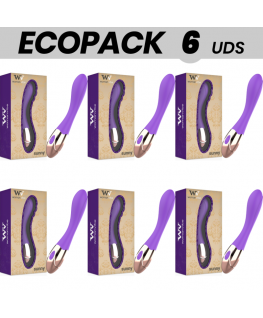 ECOPACK 6 UNIT - WOMANVIBE VIBRATORE RICARICABILE IN SILICONE SUNNY