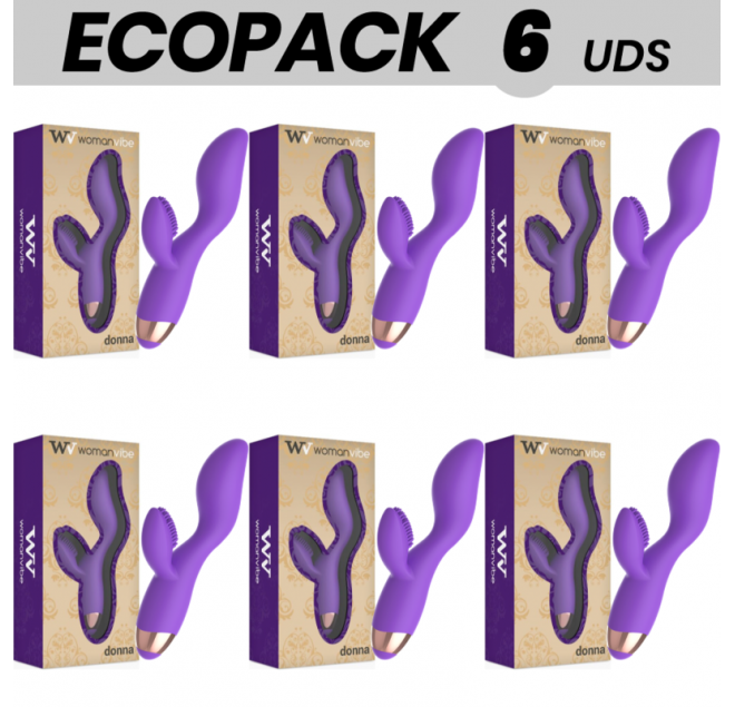 ECOPACK 6 UNIT - WOMANVIBE DONNA VIBRATORE SILICONE RICARICABILE