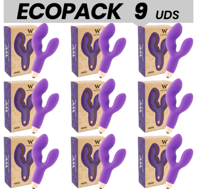 ECOPACK 6 UNIT - WOMANVIBE VIBRATORE STIMOLATORE IN SILICONE VANIX