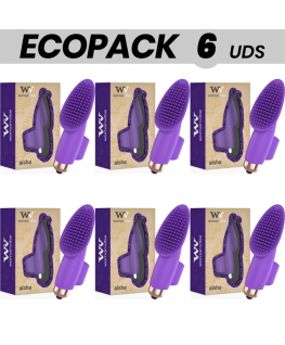ECOPACK 6 UNIT - WOMANVIBE AISHA STIMOLATORE IN SILICONE DITALE