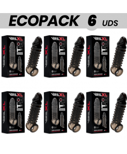 ECOPACK 6 UNIT - ESTENSIONE E GUAINA PER PENE VIRILXL V11 NERO