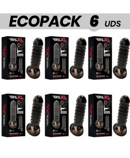 ECOPACK 6 UNIT - ESTENSIONE E GUAINA PER PENE VIRILXL V15 NERA