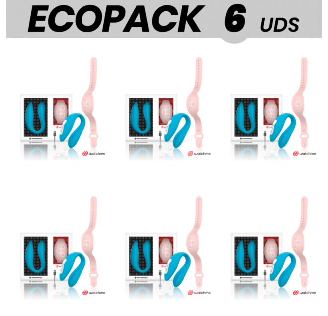 ECOPACK 6 UNIT - VIBRATORE WEARWATCH DUAL TECHNOLOGY WATCHME INDIGO / ROSA
