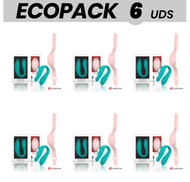 ECOPACK 6 UNIT - VIBRATORE WEARWATCH DUAL TECHNOLOGY WATCHME ACQUA DI MARE / ROSA
