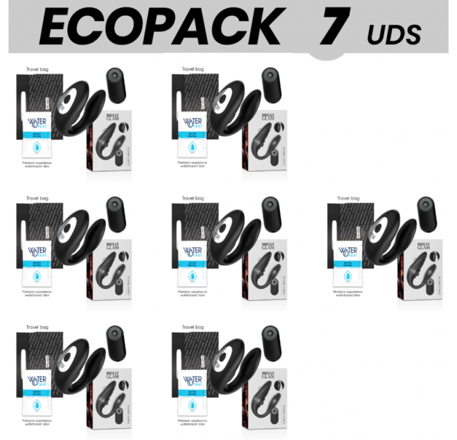 ECOPACK 7 UNIT - BRILLY GLAM COPPIA TELECOMANDO PULSANTE E VIBRANTE