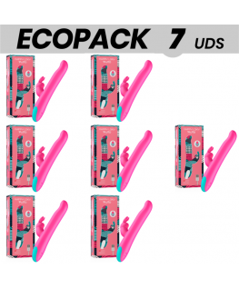 ECOPACK 7 UNITÀ - VIBRATORE E ROTATORE HAPPY LOKY PLUTO RABBIT COMPATIBILE CON LA TECNOLOGIA WIRELESS WATCHME