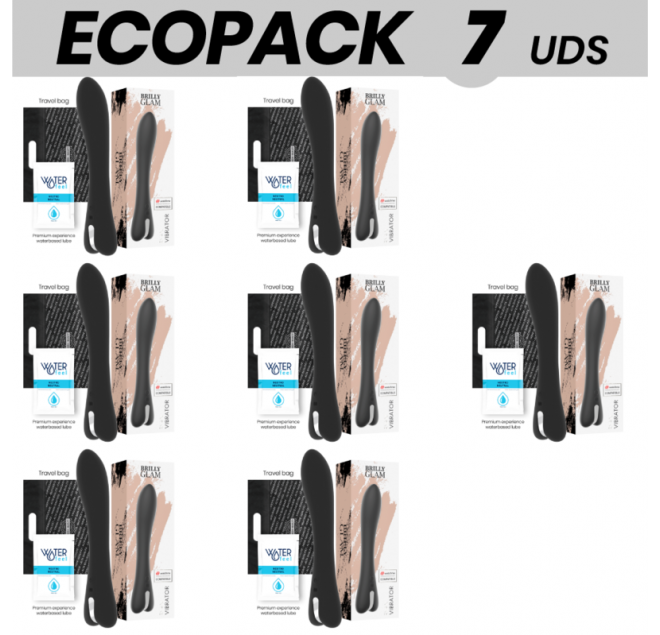 ECOPACK 7 UNIT - BRILLY GLAM VIBRATORE RYAN COMPATIBILE CON LA TECNOLOGIA WIRELESS WATCHME