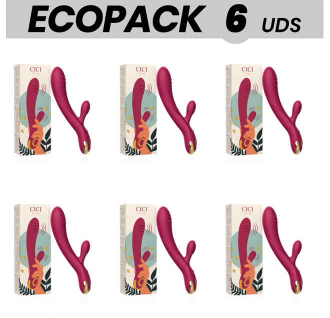 ECOPACK 6 UNIT - CICI BEAUTY PREMIUM SILICONE RABBIT VIBRATOR