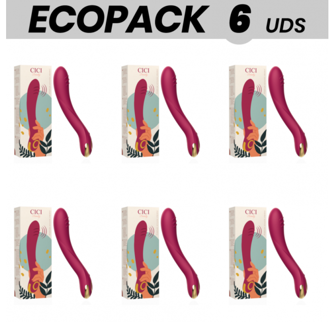 ECOPACK 6 UNIT - CICI BEAUTY PREMIUM SILICONE G-SPOT VIBRATOR