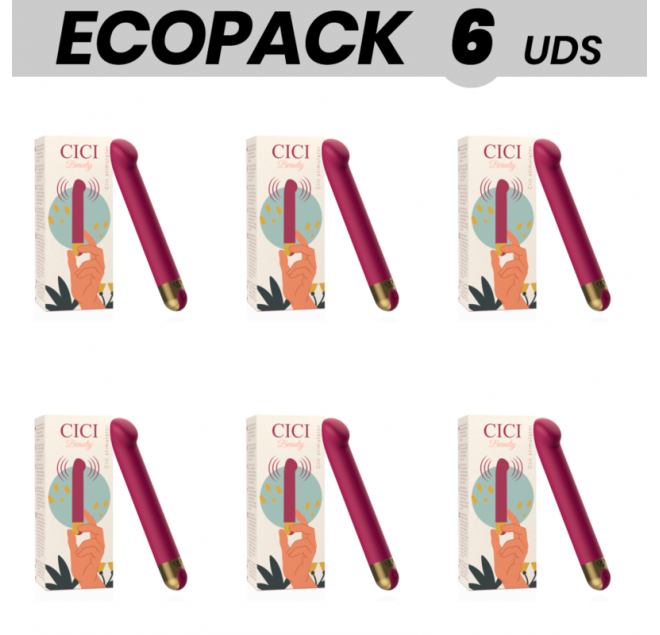 ECOPACK 6 UNIT - CICI BEAUTY PREMIUM SILICONE CLIT STIMULATOR