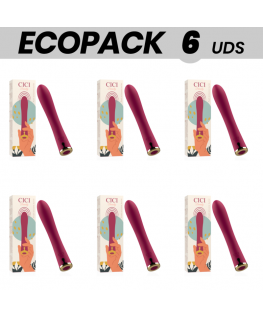 ECOPACK 6 UNIT - CICI BEAUTY PREMIUM SILICONE PUSH BULLET