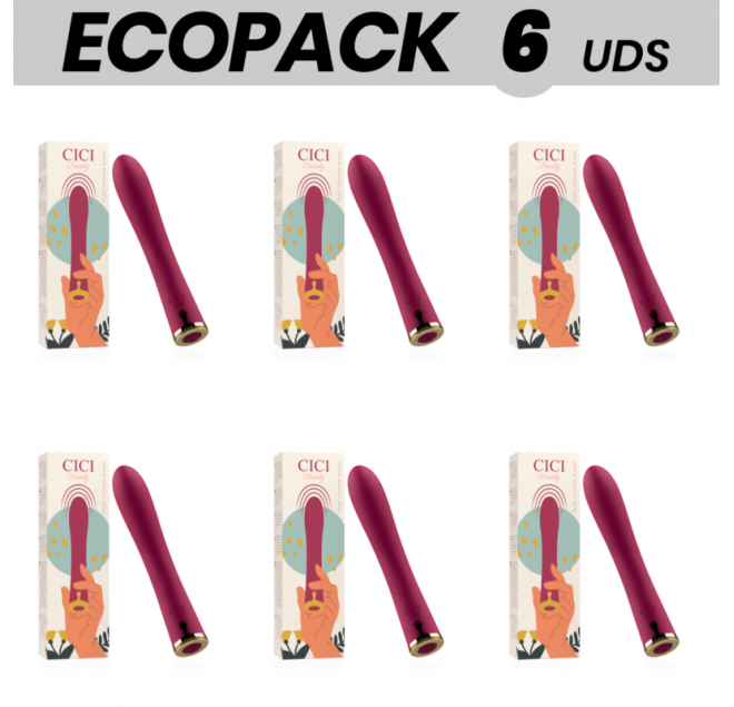 ECOPACK 6 UNIT - CICI BEAUTY PREMIUM SILICONE PUSH BULLET