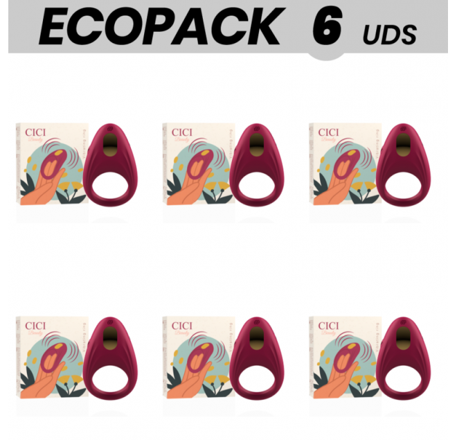 ECOPACK 6 UNIT - CICI BEAUTY PREMIUM SILICONE VIBRATING RING