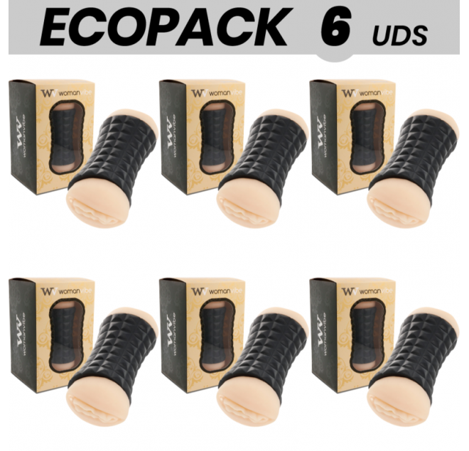ECOPACK 6 UNIT - WOMANVIBE DOPPIO MASTURBATORE GUMY