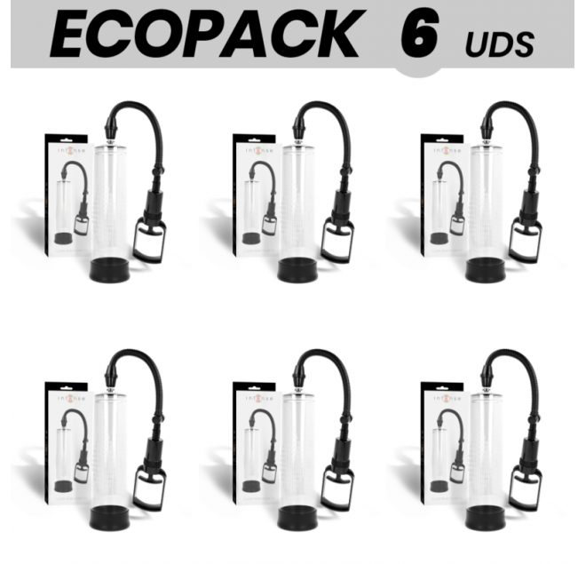 ECOPACK 6 UNIT - INTENSE PUMP CLEAR PENIS PUMP 01