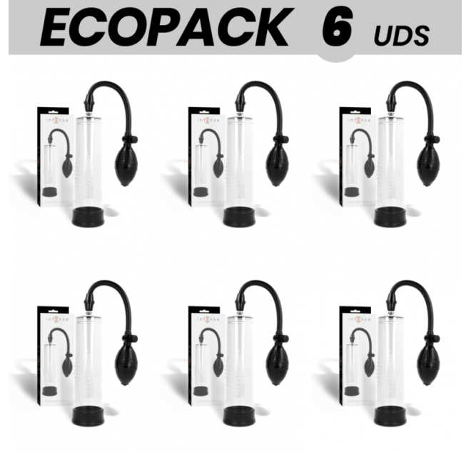ECOPACK 6 UNIT - INTENSE PUMP CLEAR PENIS PUMP 02