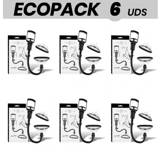 ECOPACK 6 UNITÀ - POMPA INTENSA ASPIRAZIONE VAGINALE MANUALE PER DONNE