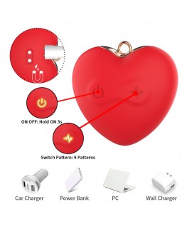 ARMONY - MORSETTI PER CAPEZZOLI MAGNETICI CON VIBRAZIONE A FORMA DI FARFALLA ROSSI