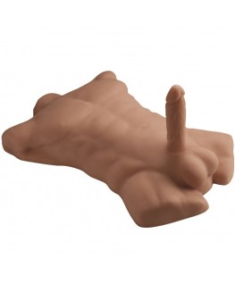 SILEXD - APOLLO L TORSO MASCHILE REALISTICO CARAMELLO
