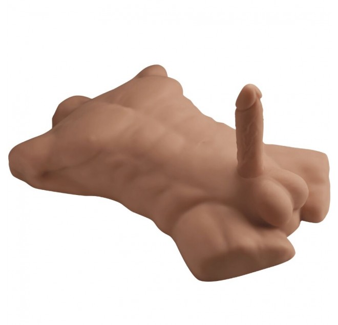 SILEXD - APOLLO L TORSO MASCHILE REALISTICO CARAMELLO