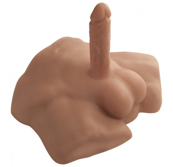 SILEXD - APOLLO S REALISTICO MEZZO TORSO MASCHILE CARAMELLO