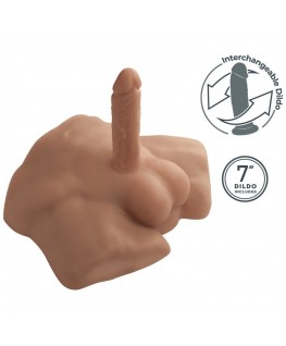 SILEXD - APOLLO S REALISTICO MEZZO TORSO MASCHILE CARAMELLO