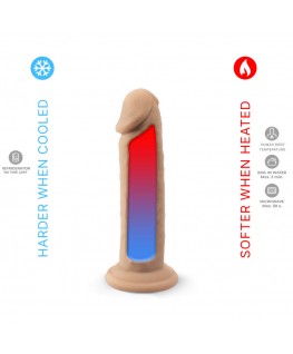 SILEXD - MODELLO PENE REALISTICO 2 SILICONE TERMOREATTIVO 15,4 CM