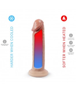 SILEXD - MODELLO PENE REALISTICO 2 SILICONE TERMOREATTIVO PREMIUM 19 CM