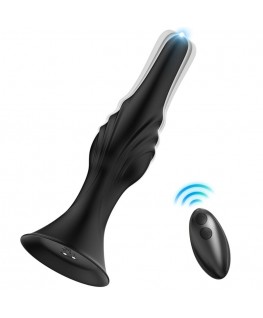 ARMONY - VIBRATORE E PLUG ANALE TELECOMANDO NERO