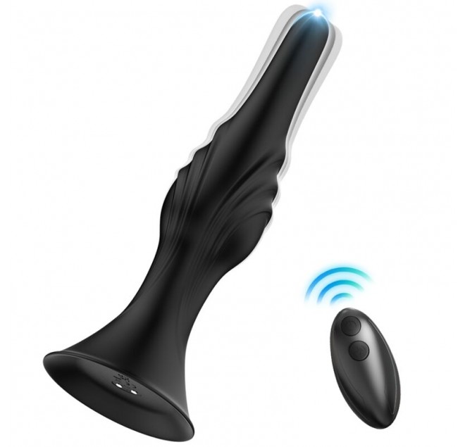 ARMONY - VIBRATORE E PLUG ANALE TELECOMANDO NERO