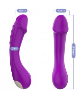ARMONY - DILDO VIBRATORE G-SPOT IN SILICONE VIOLA