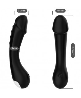 ARMONY - DILDO VIBRATORE G-SPOT IN SILICONE NERO