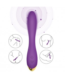 ARMONY - VIBRATORE FLAMINGO MULTIPOSIZIONE VIOLA